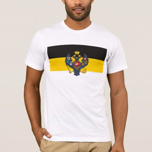 ロシア帝国の旗のTシャツ Tシャツ (正面)