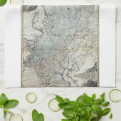 ロシア帝国の1787掛け地図 キッチンタオル (折り畳み)