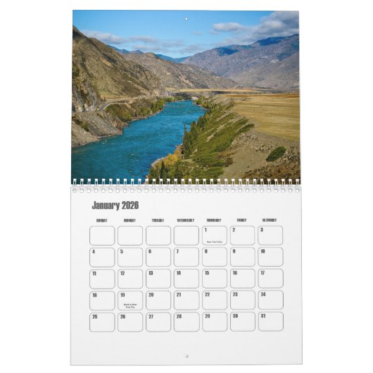 ロシア暦 カレンダー (1月 2026)