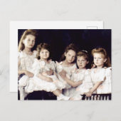 ロシア最後の皇帝の子ども ポストカード (正面/裏面)