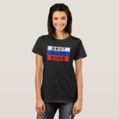 ロシア最高の国旗ロシアの Tシャツ (正面フル)