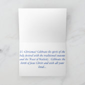 ロシア正教のクリスマスカード シーズンカード (内部)