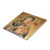 ロシア正教アイコン-聖母マリアおよびベビーイエス・キリスト タイル (側面)