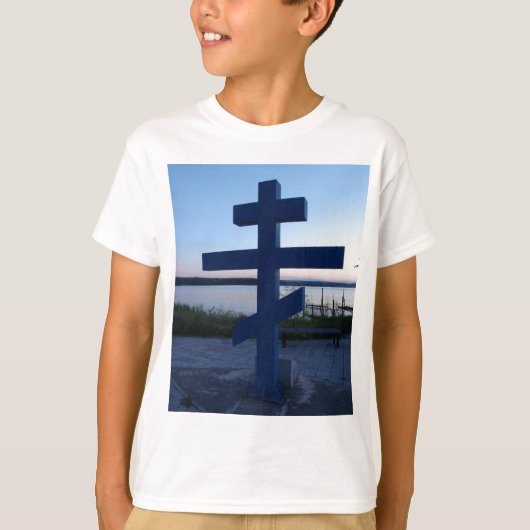 ロシア正教会の十字架 Tシャツ (正面)