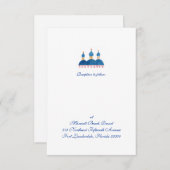 ロシア正教会の式場 招待状 (正面/裏面)