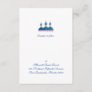 ロシア正教会の式場 招待状