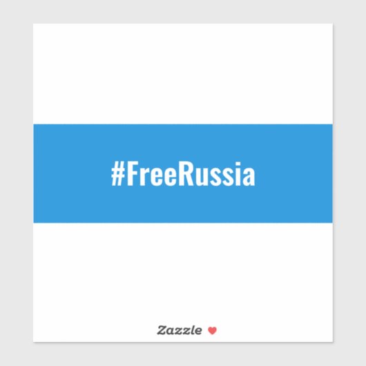 ロシア民主英語 – ホワイトブルーホワイト国旗 シール (シート)