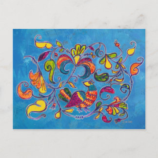 ロシア産の北鳥 ポストカード