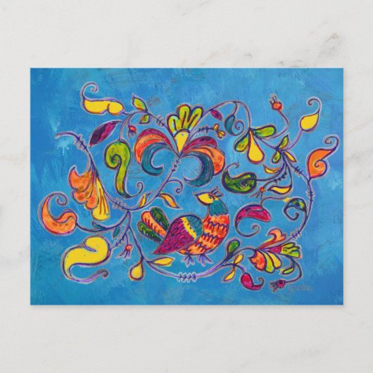 ロシア産の北鳥 ポストカード (正面)