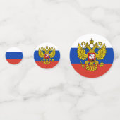 ロシア紙吹雪、パーティー、ロシアの国旗 コンフェッティ (裏面)