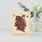 ロシア絵図ヴィンテージ葉書 ポストカード (スタンド正面)