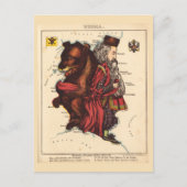 ロシア絵図ヴィンテージ葉書 ポストカード (正面)