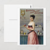 ロシア美しい製品ヴィンテージのポスター復元 ポストカード (正面/裏面)