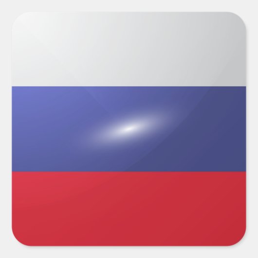 ロシア角光沢フラグ スクエアシール (正面)