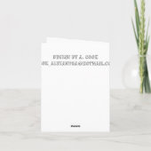 ロシア語および英語のハッピーバースデーカード カード (裏面)