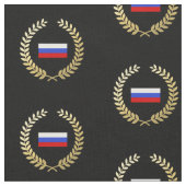 ロシア語の旗 ファブリック (クローズアップ)