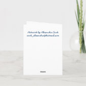 ロシア語のSnegurochkaのバースデー・カード カード (裏面)