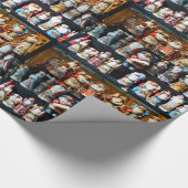 ロシア語サンタ ラッピングペーパー (角)