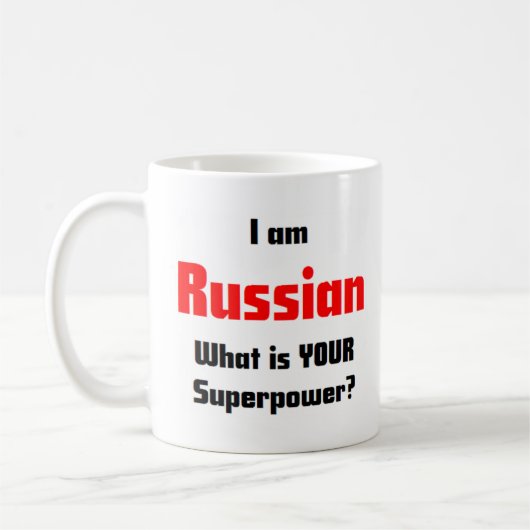 ロシア語 コーヒーマグカップ (左)