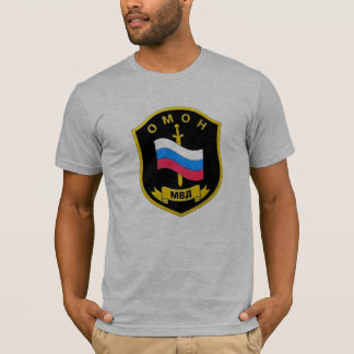 ロシア語MVD Spetsnaz "OMON " Tシャツ