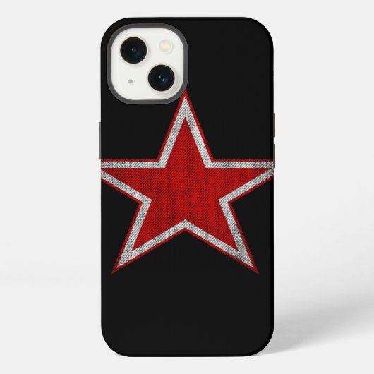 ロシア赤星電話ケース iPhoneケース (裏面)