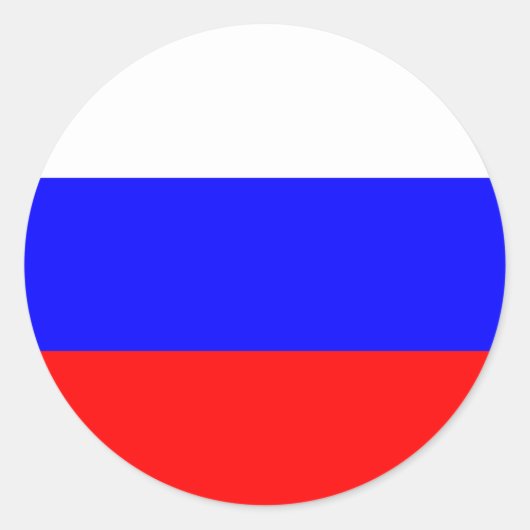 ロシア連邦の国旗 ラウンドシール (正面)