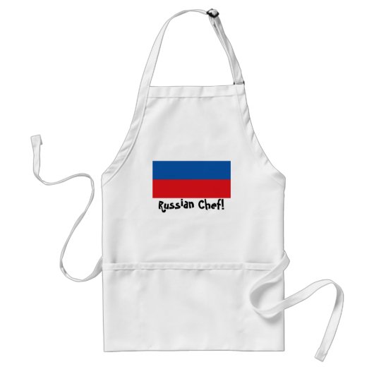 ロシア連邦の旗のシェフのエプロン スタンダードエプロン (正面)