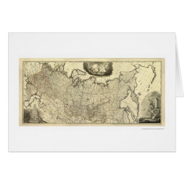 ロシア1786年の地図 (正面横)