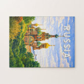 ロシア イラスト 旅行 アート ヴィンテージ ジグソーパズル (横)