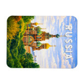 ロシア イラスト 旅行 アート ヴィンテージ マグネット (横)