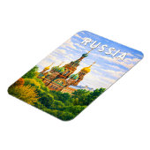 ロシア イラスト 旅行 アート ヴィンテージ マグネット (左側)
