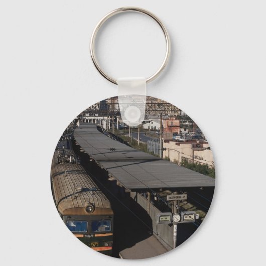 ロシア,ウラジオストク,鉄道駅 キーホルダー (正面)