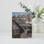 ロシア，ウラジオストク，鉄道駅 ポストカード (スタンド正面)