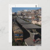 ロシア，ウラジオストク，鉄道駅 ポストカード (正面/裏面)