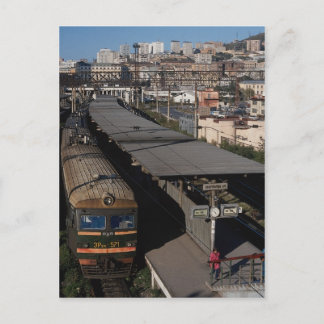 ロシア，ウラジオストク，鉄道駅 ポストカード