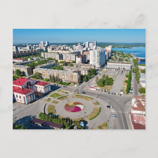 ロシア・エカテリンブルクのスボトニコフ広場 ポストカード (正面)