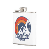 ロシア エルブルス山 太陽 鷲 フラスク (左)