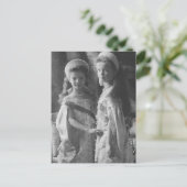 ロシア、オルガ、タティアナ・ロマーノフの娘たち ポストカード (スタンド正面)