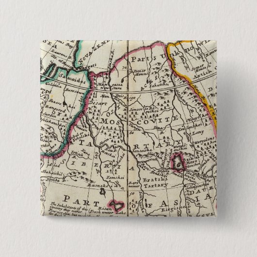 ロシア、カザフスタン、アジア 缶バッジ (正面)