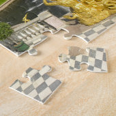 ロシア。ガソリン入れピーターホフ宮殿。ピーター ジグソーパズル (側面)