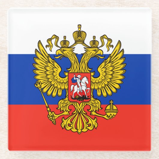 ロシア ガラスコースター (正面)