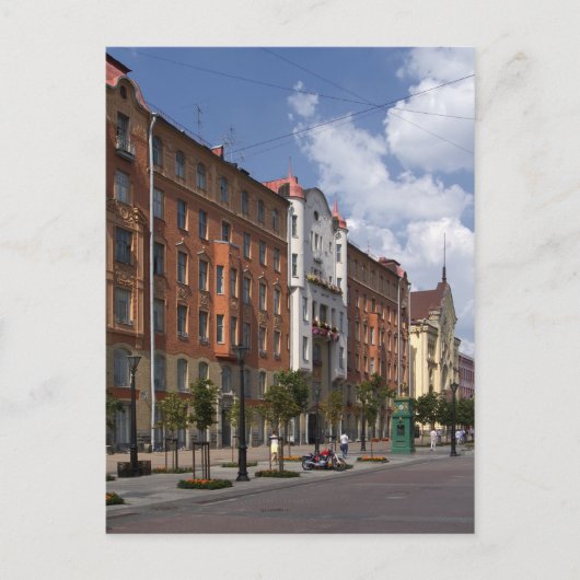 ロシア，サンクトペテルブルクの通り ポストカード (正面)