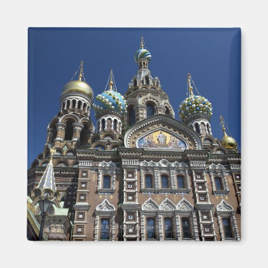 ロシア,サンクトペテルブルク教会 マグネット (正面)