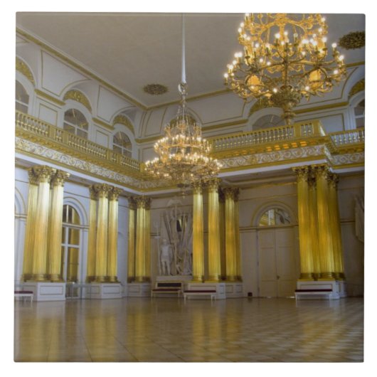 ロシア、サンクトペテルブルク、エルミタージュ美術館 (旧冬宮殿) タイル (正面)