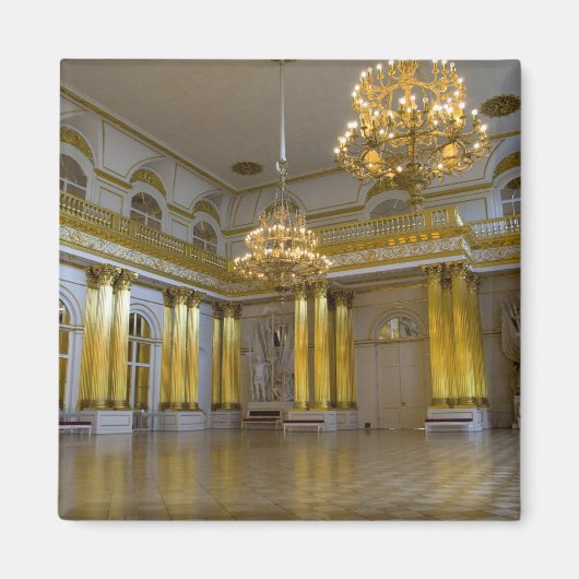 ロシア、サンクトペテルブルク、エルミタージュ美術館 (旧冬宮殿) マグネット (正面)