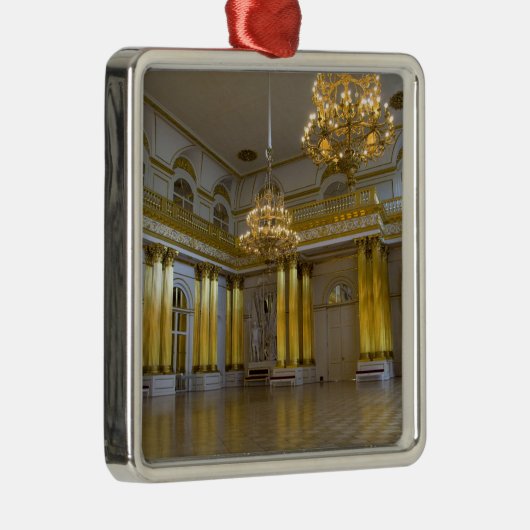 ロシア、サンクトペテルブルク、エルミタージュ(アカ4) メタルオーナメント (右)