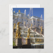 ロシア、サンクトペテルブルク、カスケード素晴らし、 ポストカード (正面/裏面)