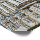 ロシア、サンクトペテルブルク、キャサリン宮殿(別名カトリーヌ宮殿) ポスター (角)