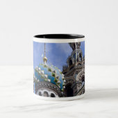 ロシア，サンクトペテルブルク，ネフスキー·プロスペクト， 2 ツートーンマグカップ (中央)