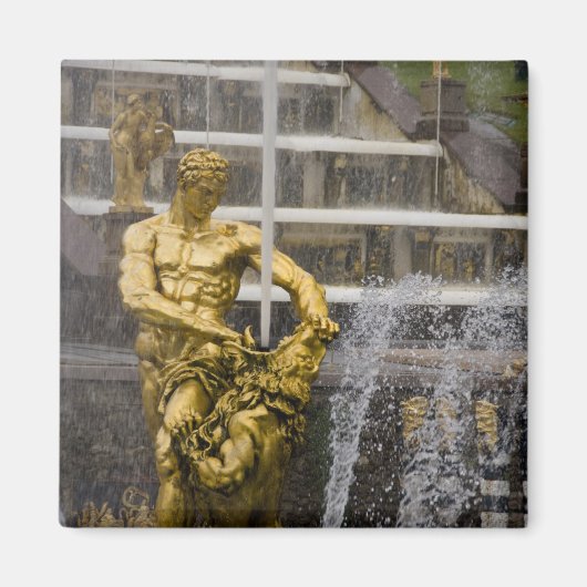 ロシア、サンクトペテルブルク、ピーターホフ（別名3） マグネット (正面)